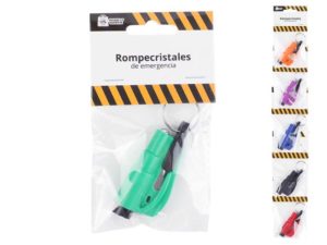 LLAVERO ROMPE CRISTALES de EMERGENCIA 5 Cms