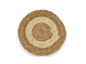 SALVAMANTEL de MIMBRE 30 cms BICOLOR